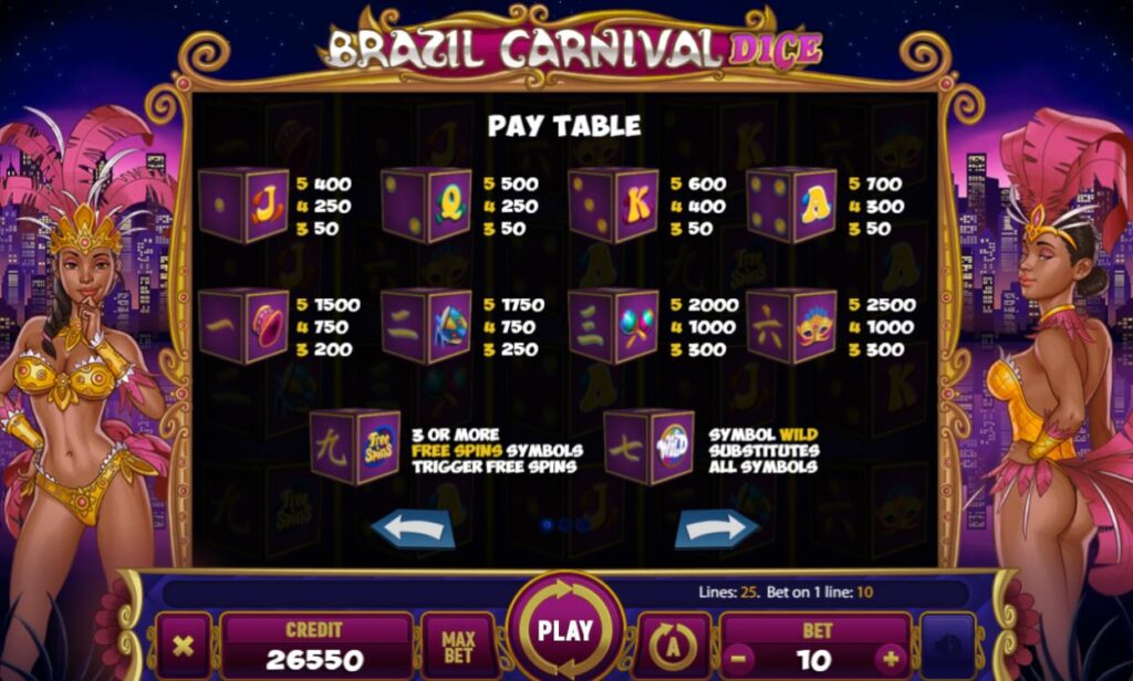 Mancala Gaming casino spellen | Brazil Carnival Dice | Gratis spins pay table