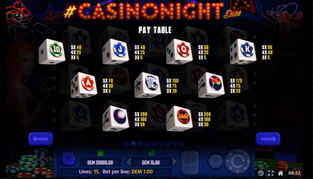 Mancala Gaming casino spellen | Casino Night Dice | Rad van Fortuin Pay table