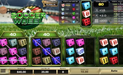Air Dice casino spellen | Gratis Soccer Wheel demo | Soccer Wheel jackpot